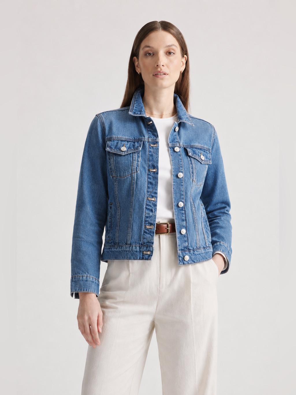 Gap Women’s Classic Denim Jean Jacket Coat Cotton Stretch Size Xl